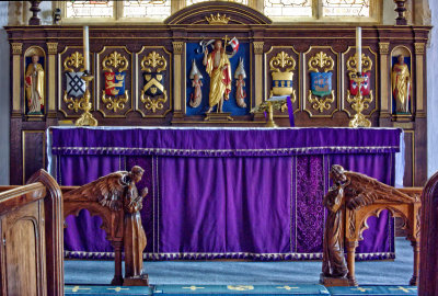 altar rail, chancel front