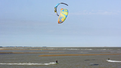 Kite surfing at Shingle Street - 1 of series of 5