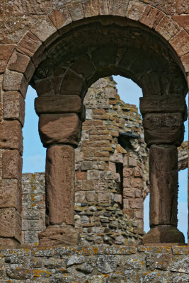 Lindisfarne Priory - west window 