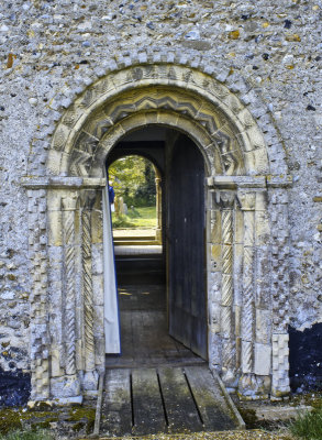Church of St Andrew, Wissett - north doorway