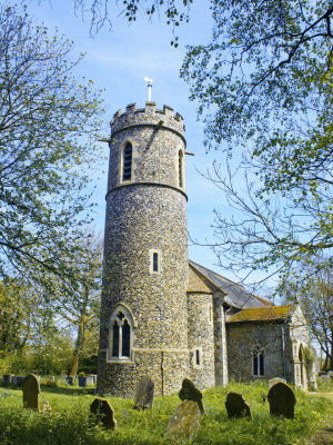 Church of St Peter, Spexhall - from the west