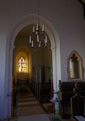from Chancel to west (tower) window