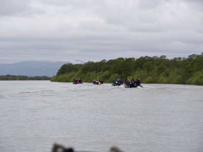 On our way to Steller´s Sea Eagles on Zhupanova river