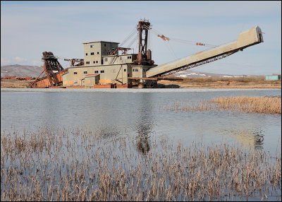 Gold Mining Dredge in Nome