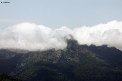 Summit in clouds