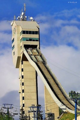 Ski jumps tower