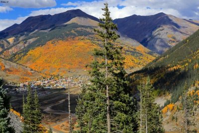 Silverton in the distance