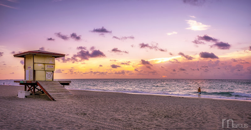 Sunrise on Hollywood Beach