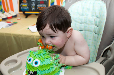 Trevor's First Birthday Cake (Great Grandson)