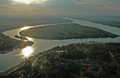 The Sava and the Danube rivers