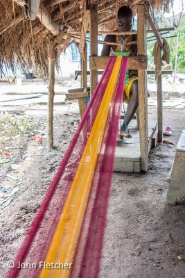 Weaving Kente Cloth