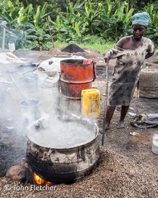 Boiling Palm Oil