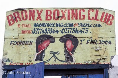 Sign for the Bronx Boxing Club