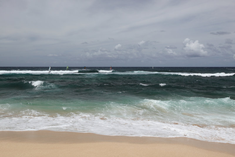 Windsurfers at Hookipa