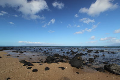 Lanai to the left, Molokai to the right