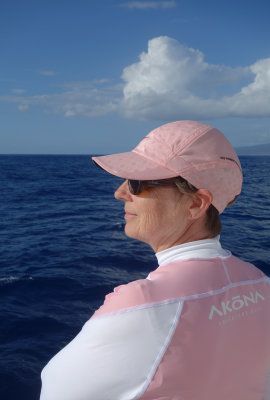 Looking back to Lanai