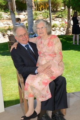 Heather and John's wedding day - grand parents