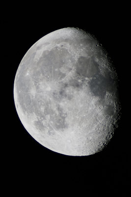 Moon through telescope