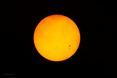 Sun with sunspot group 2192