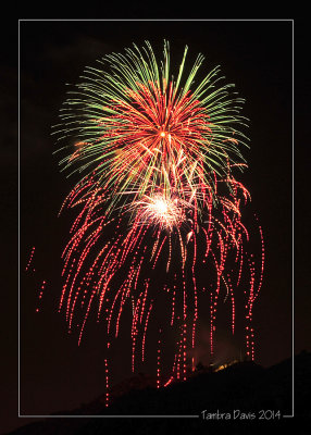 2014 Fireworks on Mt. Rubidoux in Riverside, CA