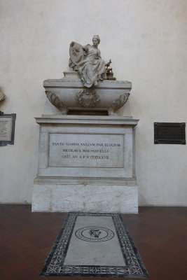 Florence: Santa Croce. Machievelli's grave