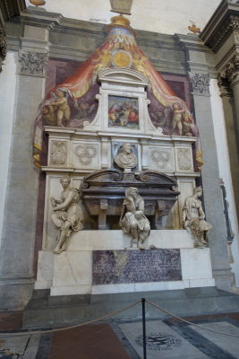 Florence: Santa Croce. Michaelangelo's grave