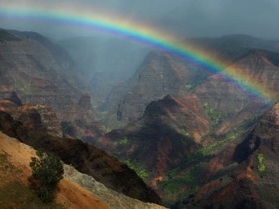 Waimea Canyon Rainbow, Kauai