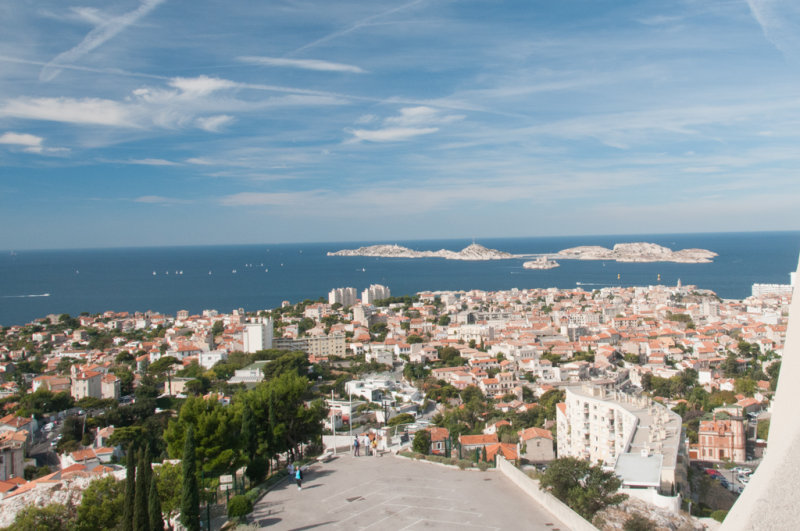 Marseille vue de la Cathdrale Notre-Dame de la Garde