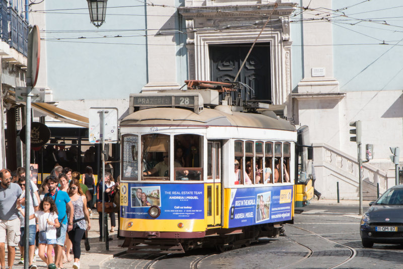 Vieux tramway de Lisbonne