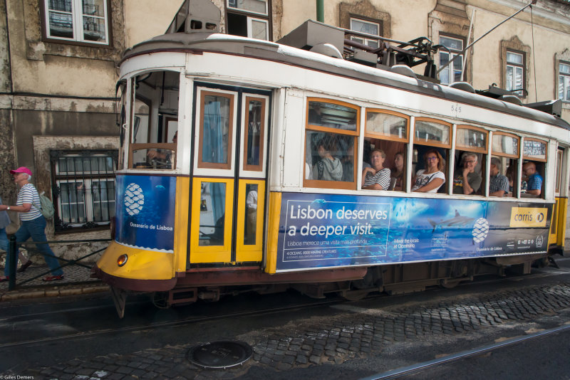 Vieux tramway de Lisbonne