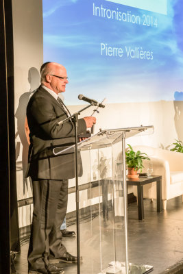 Pierre Vallires lors de son intronisation au Panthon en juin 2014.