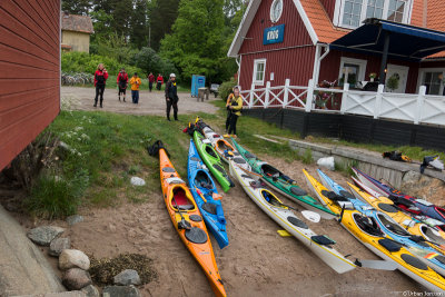 Lagom strand för våra kajaker