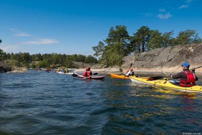 Paddlingen hem bjöd på finväder.