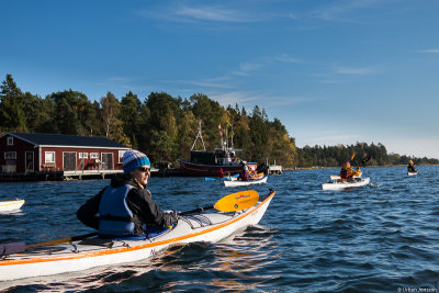 På Stora Risten finns faktiskt några aktiva fiskare, de börjar annars bli sällsynta.