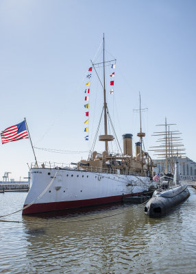 USS Olympia & USS Becuna 