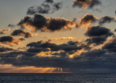 Sunset At Sea