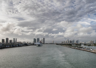 Exiting Port of Miami