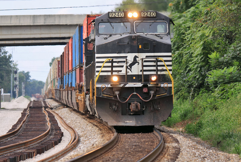 Ties and rail are down from the current CP Woods to the Elihu crossing as 215 starts down the hill to Pittman Creek 
