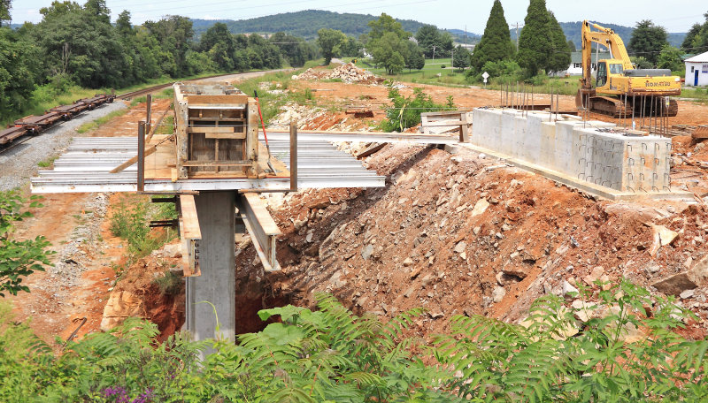 Jones Knob bridge, about ready for the deck to be started 