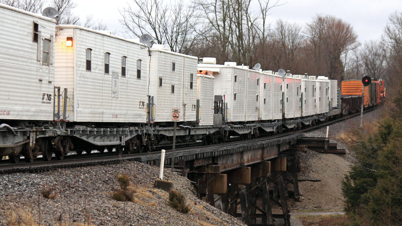 Camp cars ride West on NS 944 