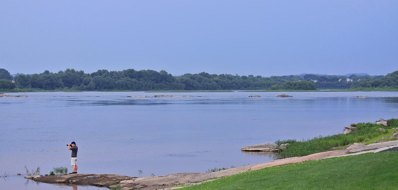 Mr. Odell on the banks of the Susquehanna near Harrisburg, PA 