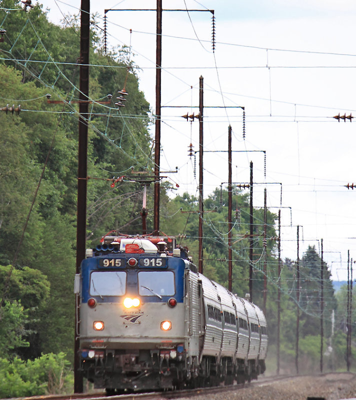 Westbound  Amtrak Keystone Service train at Gap, PA