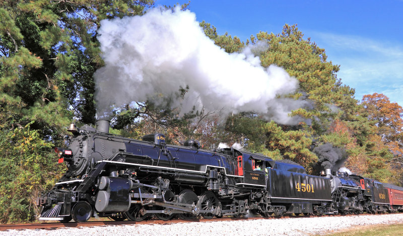 Southern 4501 & 630 at Noble, Ga 