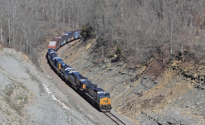 Southbound I-505 rolls through the cut that once was Eagle Tunnel 