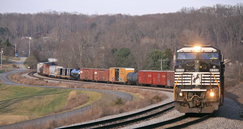 112 climbs out of the Clinch River Valley, seen here at Laurel 