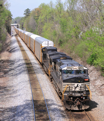 Southbound racks at Whitley City 