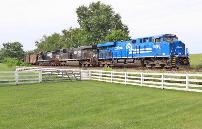 Conrail 8098 on a 796 coal train at Vanarsdale KY 