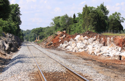 Blasting has progressed to a point about a mile North of CP grove on 06/22/13