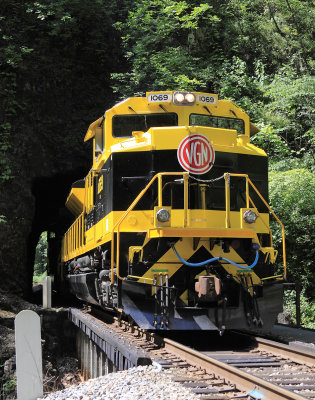 Virginian 1069 on display at Natural Tunnel 