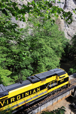 Virginian 1069 on display at Natural Tunnel